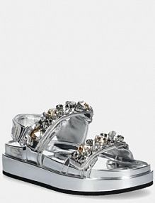 Sandały TORY BURCH  srebrne damskie 164798.020