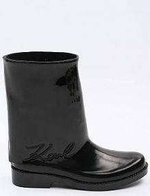 Kalosze Karl Lagerfeld  czarne damskie KL47064S.V00