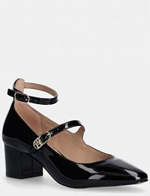 Sandały na obcasie Tommy Hilfiger  czarne FW0FW08566