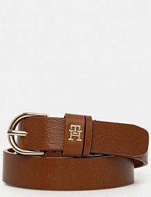 Pasek Tommy Hilfiger  brązowy damski AW0AW16836