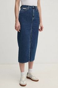 Spódnica maxi Calvin Klein Jeans  granatowa J20J224531