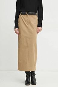 Spódnica maxi bardot  beżowa 59175SB