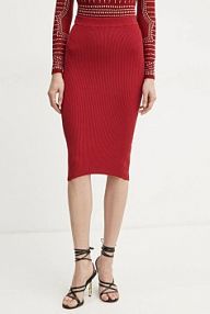 Spódnica midi Guess  bordowy W5RD15.Z2V62