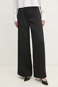 Spodnie eleganckie Calvin Klein  czarne damskie K20K207978