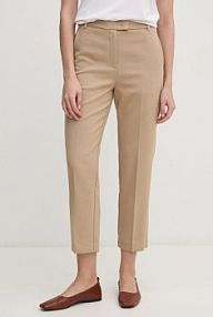 Spodnie eleganckie Tommy Hilfiger  beżowe damskie WW0WW44090