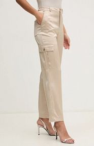 Spodnie eleganckie DKNY  beżowe damskie DJ4P3011