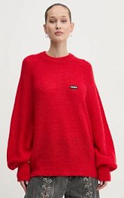 Sweter Rotate  czerwony damski 1137693017