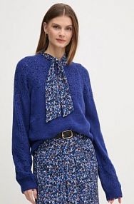 Sweter Pepe Jeans  niebieski damski PL702241