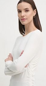 Longsleeve DKNY  beżowy damski DP5T9985