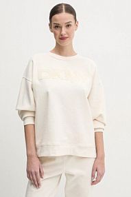 Bluza przez głowę DKNY beżowa DP5T1140