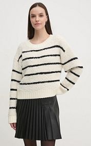 Sweter Oui  beżowy damski 90615