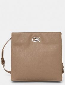 Torebka shopperka Calvin Klein  brązowa K60K613137