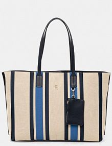 Torebka shopperka Tommy Hilfiger  granatowa AW0AW17382