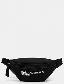 Saszetka nerka Karl Lagerfeld Jeans  czarna damska A1W30427