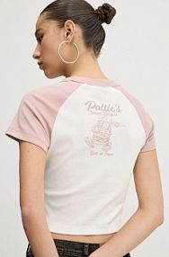 T-shirt HUGO Blue  różowy damski 50533973