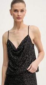 Bluzka DIANE VON FURSTENBERG  czarna damska DVFBS4S003