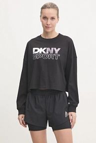 Longsleeve DKNY  czarny damski DP5T1117