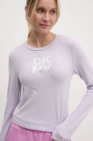 Longsleeve DKNY  fioletowy damski DP5T1113
