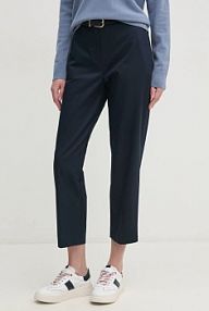 Spodnie eleganckie Tommy Hilfiger  granatowe damskie WW0WW40504