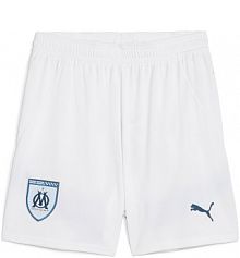 Młodzieżowe szorty olympique marsylia 24/25  white bleu azur blue Puma