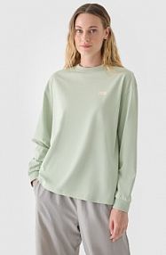 Longsleeve oliwkowy / khaki 4F damski 4FWAW24TLONF311-44S