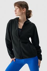 Bluza z polaru czarna 4F damska 4FWMM00TFLEF315-20S