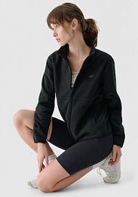 Bluza z polaru czarna 4F damska 4FWMM00TFLEF314-20S