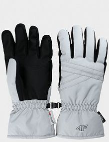Rękawiczki narciarskie szare 4F 4FWAW24AFGLF145-27S