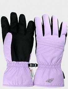 Rękawiczki narciarskie fioletowe 4F 4FWAW24AFGLF145-52S