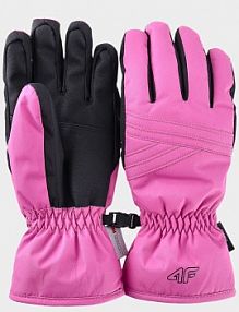 Rękawiczki narciarskie różowe 4F 4FWAW24AFGLF145-54S