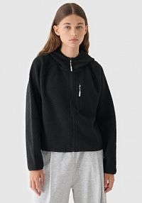 Bluza z polaru czarna 4F damska 4FRAW24TFLEF361-20S