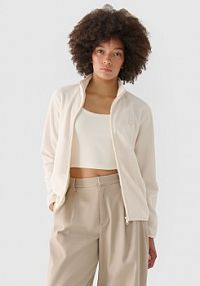 Bluza z polaru beżowa 4F damska 4FWMM00TFLEF314-12S