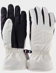 Rękawiczki narciarskie białe 4F 4FWAW24AFGLF144-11S