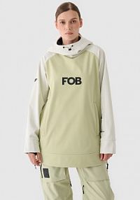 Kurtka narciarska oliwkowa / khaki 4F 4FWAW24TSOFF289-44S