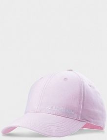 Czapka z daszkiem różowa 4F damska 4FWSS24ACABF279-56S