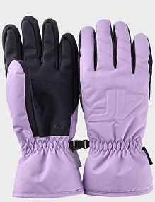 Rękawiczki narciarskie fioletowe 4F 4FWAW24AFGLF144-52S