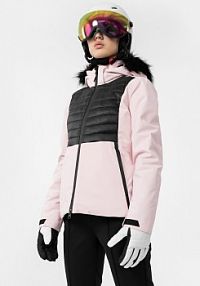 Kurtka narciarska różowa 4F 4FAW22TTJAF112-56S