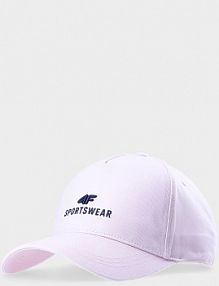 Czapka z daszkiem różowa 4F damska 4FWSS24ACABU266-56S