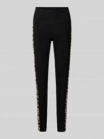 Legginsy o kroju super skinny fit z paskami w kontrastowym kolorze adidas Originals czarne damskie EAN 3 S Leggings LEO