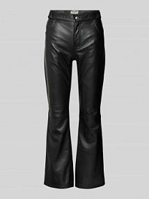 Spodnie skórzane z 5 kieszeniami model PUSH CUIR LISSE Zadig & Voltaire czarna EAN RWPA00080