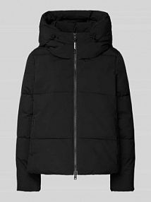 Kurtka pikowana z zamkiem błyskawicznym dwustronnym model IPALALF ECOALF czarna damska EAN PUFFER KURZ KAPU