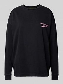 Bluza z napisem z logo model SADIA TheJoggConcept czarna damska EAN 22800569