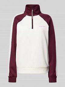 Bluza z zapinanym kołnierzem model SIMA TheJoggConcept czerwona damska EAN 22800725