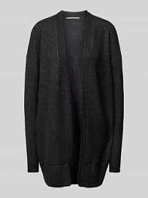 Kurtka z dzianiny bez zapięcia QS czarna damska EAN 2153099