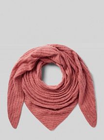 Szal trójkątny z dzianinowym wzorem s.Oliver RED LABEL czerwony damski EAN 2158718