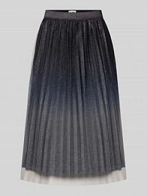Spódnica midi z kontrafałdami model NILPA Ichi czarna EAN 20122162