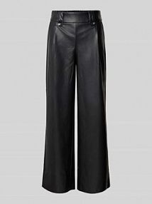 Spodnie z imitacji skóry z szeroką nogawką model BINA Only czarna EAN 15326830