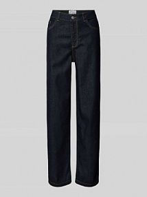 Jeansy o kroju regular fit z czystej bawełny JAKE*S STUDIO WOMAN niebieskie damskie EAN 74970500333