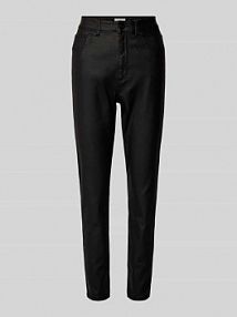 Jeansy o kroju slim fit z 5 kieszeniami QS czarne damskie EAN 2159452