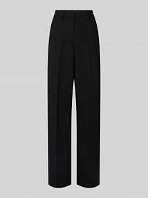 Spodnie materiałowe o kroju baggy fit w kant model Camilla MAC czarne damskie EAN 234271600